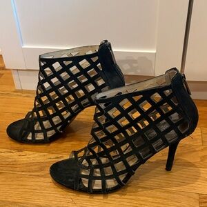 Michael Kors Black Caged Heels